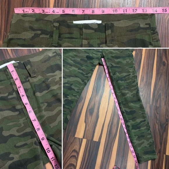 AMAZON ESSENTIALS Women’s Olive Camo Pull-On Knit Jegging Pants S Short - Picture 15 of 15